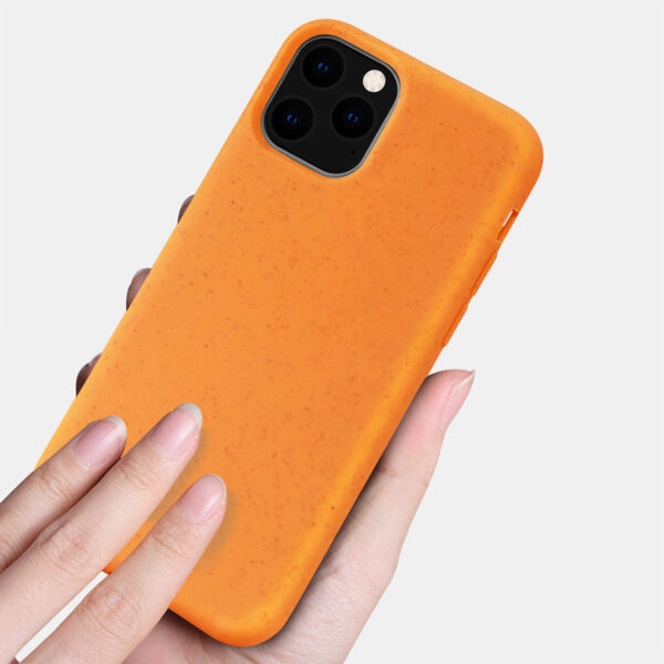 Reiko APPLE IPHONE 11 PRO MAX Wheat Bran Material Silicone Phone Case In Orange - Image 2