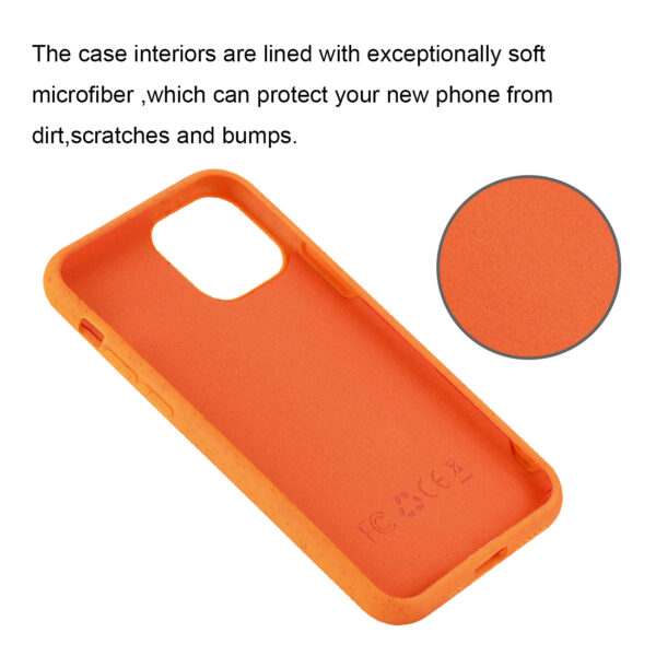 Reiko APPLE IPHONE 11 PRO MAX Wheat Bran Material Silicone Phone Case In Orange - Image 3