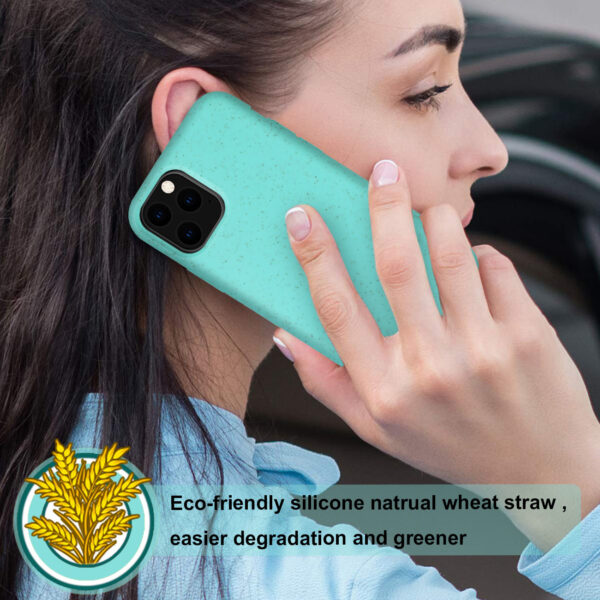 Reiko APPLE IPHONE 11 PRO Wheat Bran Material Silicone Phone Case In Blue - Image 4