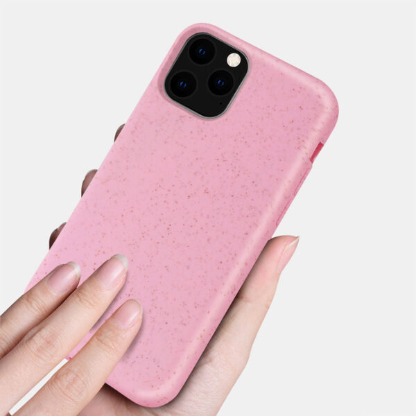 Reiko APPLE IPHONE 11 PRO Wheat Bran Material Silicone Phone Case In Pink - Image 2