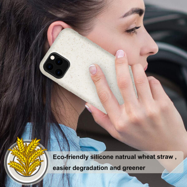 Reiko APPLE IPHONE 11 PRO Wheat Bran Material Silicone Phone Case In White - Image 4