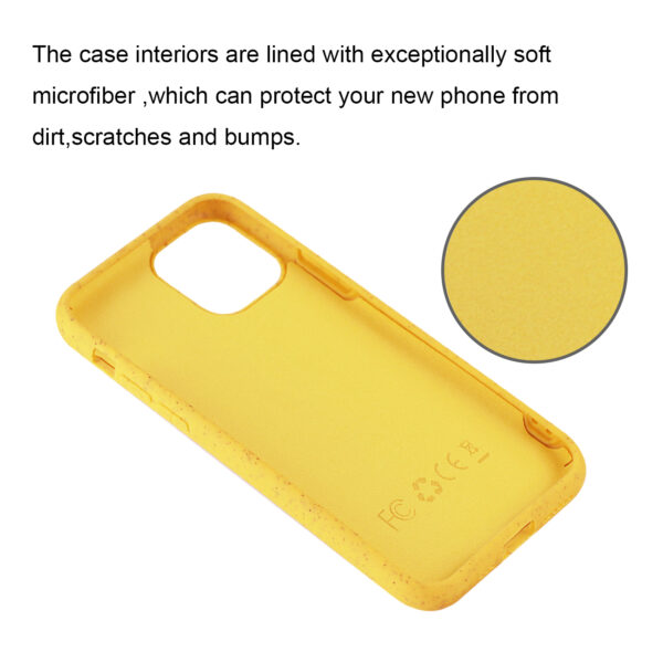 Reiko APPLE IPHONE 11 PRO Wheat Bran Material Silicone Phone Case In Yellow - Image 3