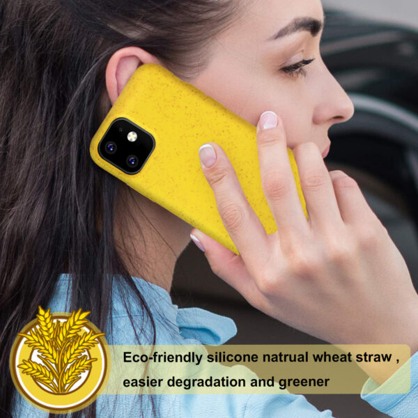 Reiko APPLE IPHONE 11 Wheat Bran Material Silicone Phone Case In Yellow - Image 4