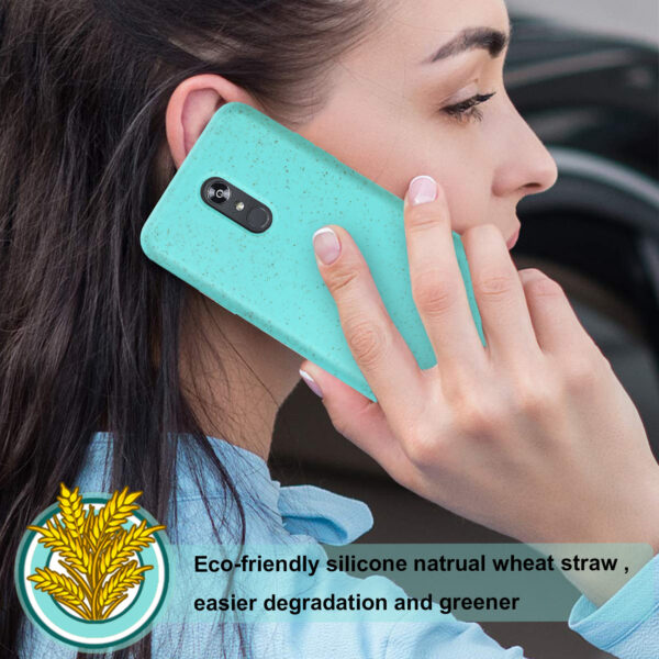 Reiko LG STYLO 5 Wheat Bran Material Silicone Phone Case In Blue - Image 4