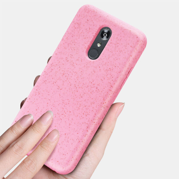 Reiko LG STYLO 5 Wheat Bran Material Silicone Phone Case In Pink - Image 2