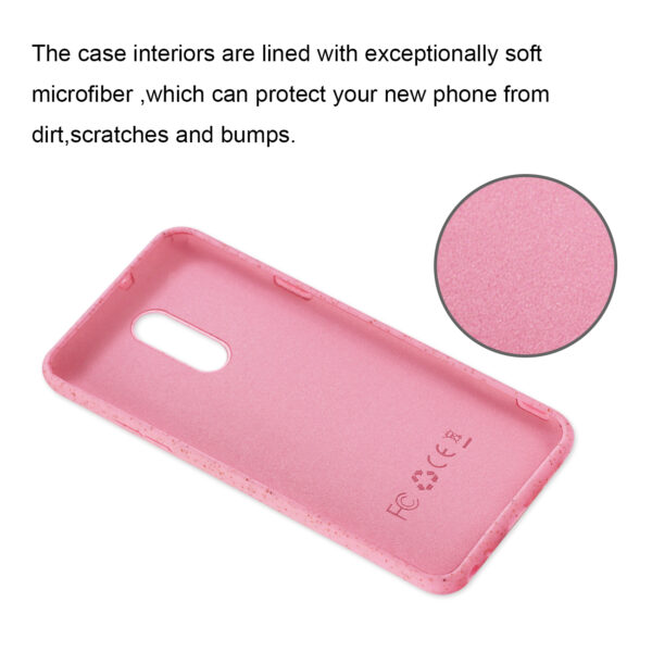 Reiko LG STYLO 5 Wheat Bran Material Silicone Phone Case In Pink - Image 3