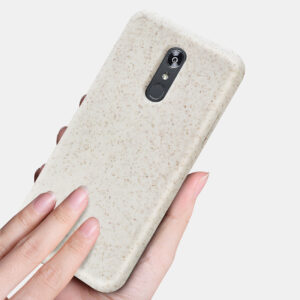 Reiko LG STYLO 5 Wheat Bran Material Silicone Phone Case In White - Image 2