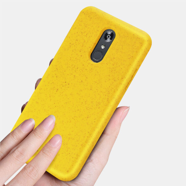 Reiko LG STYLO 5 Wheat Bran Material Silicone Phone Case In Yellow - Image 2