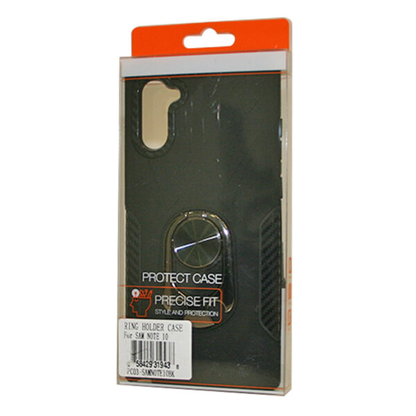 SAMSUNG GALAXY NOTE 10 Case with Ring Holder In Black - Image 2