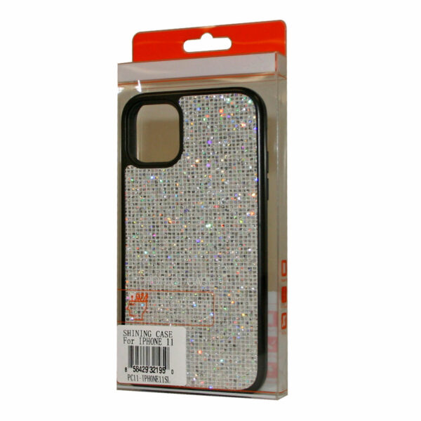 Reiko DIAMOND RHINESTONE Case For APPLE IPHONE 11 In Silver - Image 2