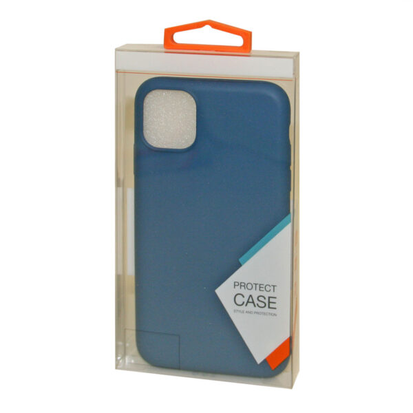 Reiko Apple iPhone 11 Pro Max Gummy Cases In Navy - Image 2