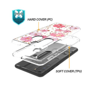 Pressed dried flower Design Phone case for MOTOROLA G STYLUS in Pink - Image 2
