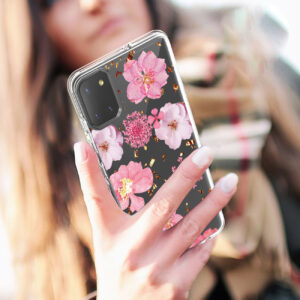 Pressed dried flower Design Phone case for  SAMSUNG GALAXY A81/Note 10 Lite/M60S In Pink - Image 4
