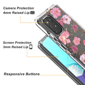 Pressed dried flower Design Phone case for SAMSUNG GALAXY A91/S10 Lite/M80S In Pink - Image 3