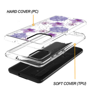 Pressed dried flower Design Phone case for SAMSUNG GALAXY A91/S10 Lite/M80S In Purple - Image 2