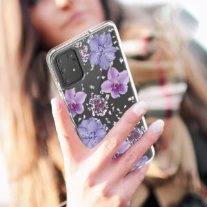 Pressed dried flower Design Phone case for SAMSUNG GALAXY A91/S10 Lite/M80S In Purple - Image 4
