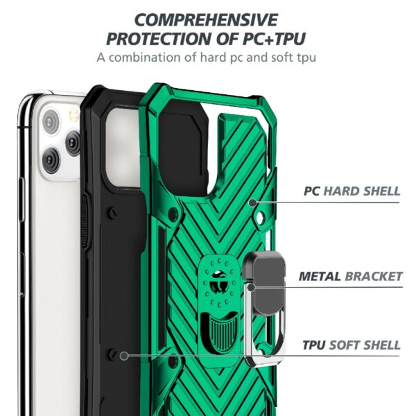 IPHONE 12 MINI Kickstand Anti-Shock And Anti Falling Case In Green - Image 4