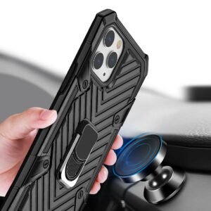 IPHONE 12 PRO MAX Kickstand Anti-Shock And Anti Falling Case In Black - Image 2