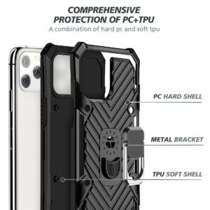 IPHONE 12 PRO MAX Kickstand Anti-Shock And Anti Falling Case In Black - Image 4