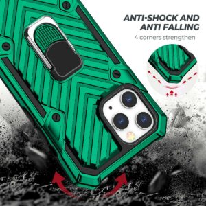 IPHONE 12 PRO MAX Kickstand Anti-Shock And Anti Falling Case In Green - Image 3