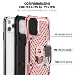 IPHONE 12 PRO MAX Kickstand Anti-Shock And Anti Falling Case In Rose Gold - Image 4