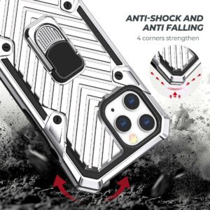IPHONE 12 PRO MAX Kickstand Anti-Shock And Anti Falling Case In Silver - Image 3