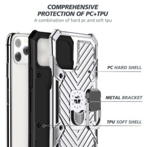 IPHONE 12 PRO MAX Kickstand Anti-Shock And Anti Falling Case In Silver - Image 4