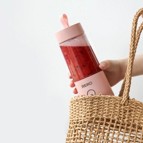 Reiko 350ML Portable Blender With USB Rechargeable Batteries In Pink - Image 3