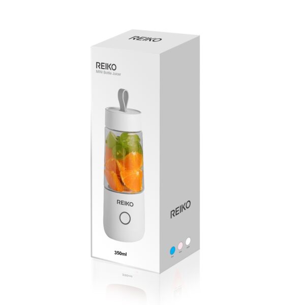 Reiko 350ML Portable Blender With USB Rechargeable Batteries In White - Image 4