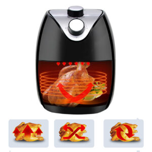 Reiko 2.8 L Air Fryer with Real Cook Technology In Black - Image 2