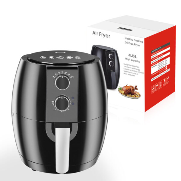 Reiko 4.5L Air Fryer with Real Cook Technology In Black