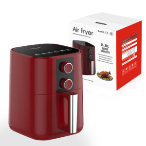 Reiko 5L Air Fryer with Real Cook Technology In Red