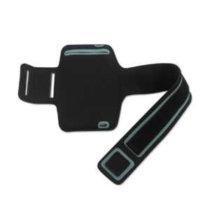 REIKO RUNNING ARMBAND WITH TOUCH SCREEN CASE 6X3X0.75 INCHES IN NAVY - Image 2
