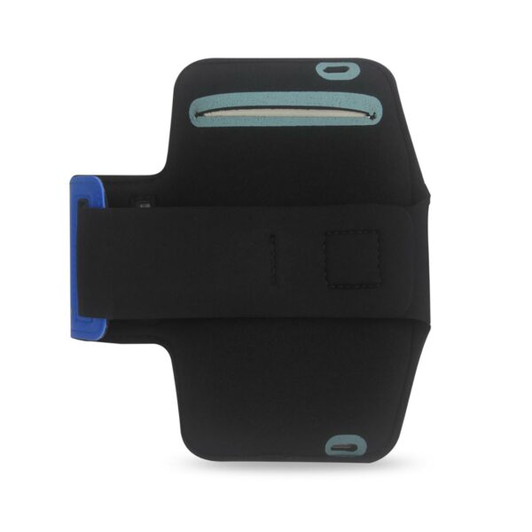 REIKO RUNNING ARMBAND WITH TOUCH SCREEN CASE 6X3X0.75 INCHES IN NAVY - Image 3