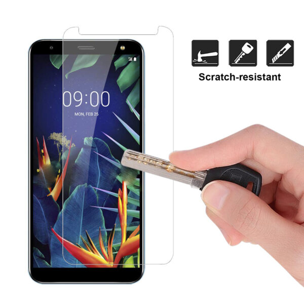 Reiko LG K40 Tempered Glass Screen Protector In Clear - Image 3