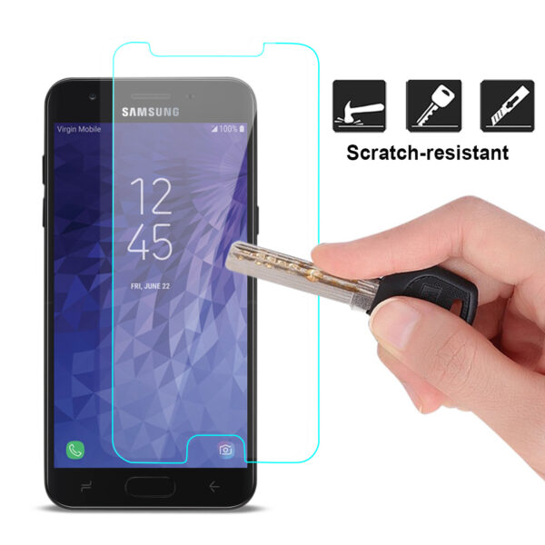 Reiko SAMSUNG GALAXY J3 (2018) Lite Tempered Glass Screen Protector In Clear