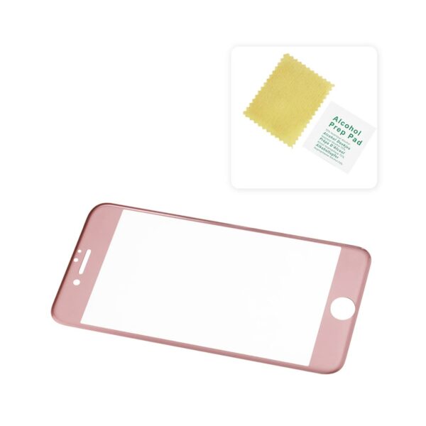 Reiko iPhone 7/8/SE2 3D CURVED FULL COVERAGE TEMPERED GLASS SCREEN PROTECTOR IN ROSE GOLD - Image 3