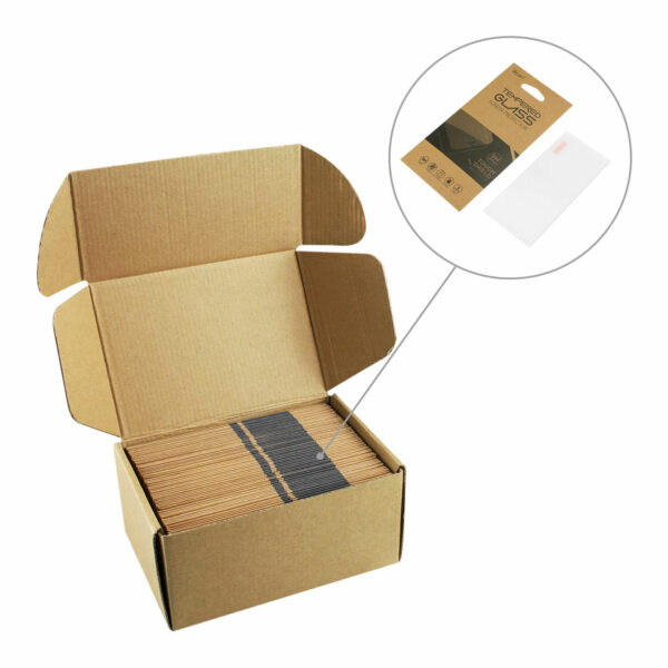 Reiko 24Pcs LG Stylo 4 Tempered Glass Screen Protector With kraft Paper Packaging In Clear - Image 3
