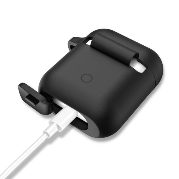 Reiko Silicone Case for Airpods in Black - Image 2
