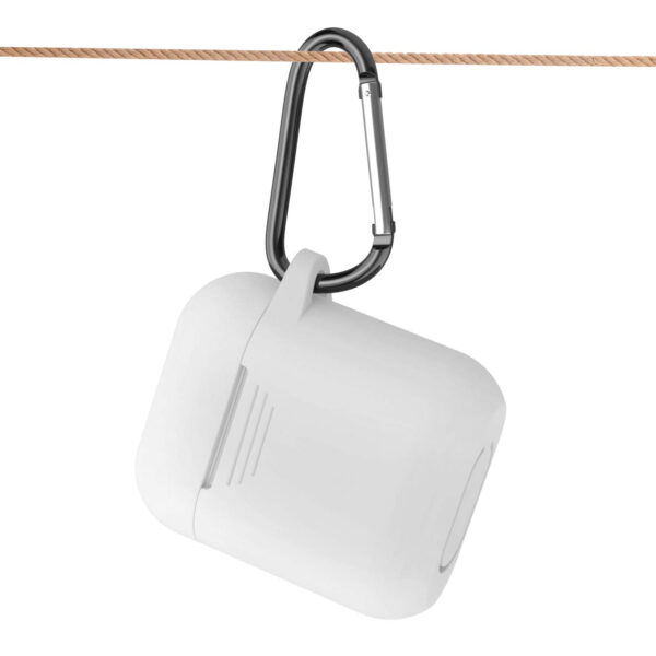 Reiko Silicone Case for Airpods in White - Image 3