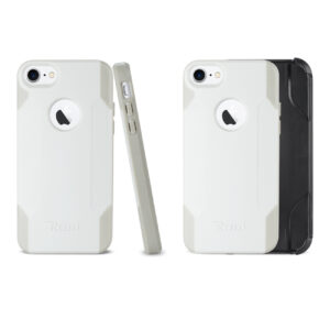 Reiko iPhone 7/8/SE2 3-In-1 Hybrid Heavy Duty Holster Combo Case In Ivory - Image 2