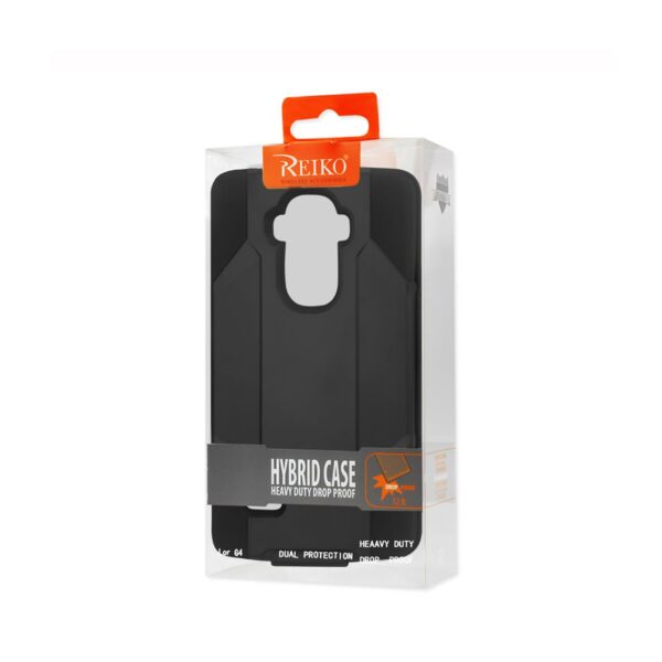 REIKO LG G4 3-IN-1 HYBRID HEAVY DUTY HOLSTER COMBO CASE IN BLACK - Image 4