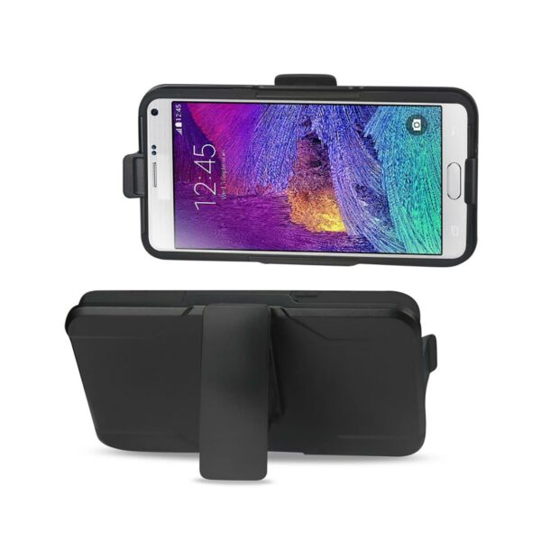 REIKO SAMSUNG GALAXY NOTE 5 3-IN-1 HYBRID HEAVY DUTY HOLSTER COMBO CASE IN BLACK - Image 2