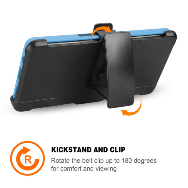 REIKO SAMSUNG NOTE 8 3-IN-1 HYBRID HEAVY DUTY HOLSTER COMBO CASE IN NAVY - Image 3