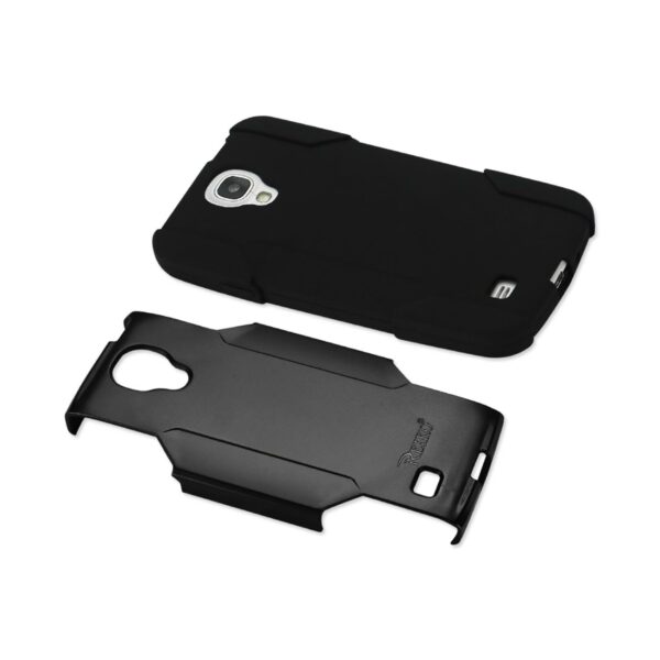 REIKO SAMSUNG GALAXY S4 3-IN-1 HYBRID HEAVY DUTY HOLSTER COMBO CASE IN BLACK - Image 3