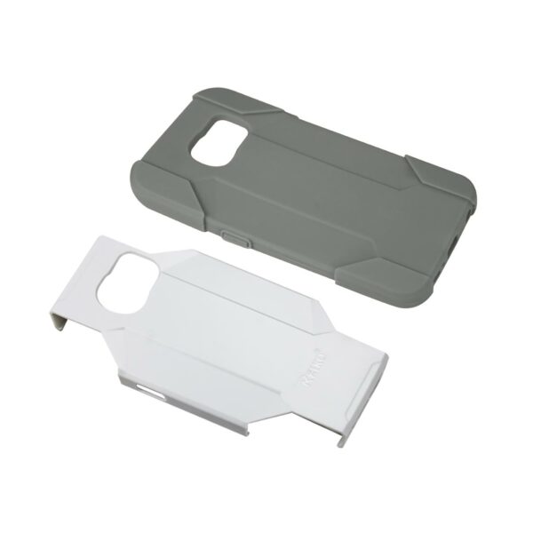 REIKO SAMSUNG GALAXY S6 3-IN-1 HYBRID HEAVY DUTY HOLSTER COMBO CASE IN GRAY WHITE - Image 3