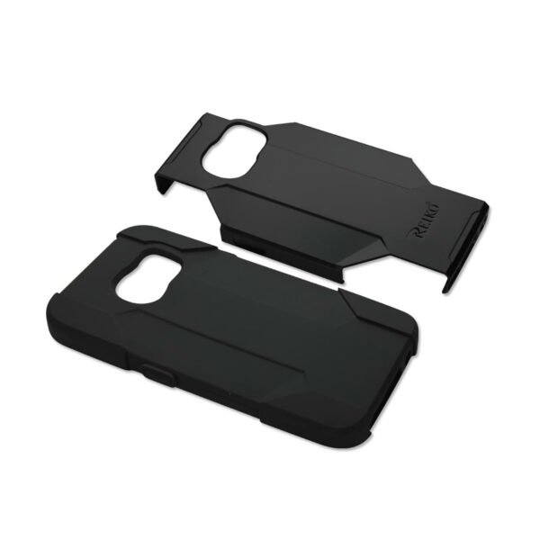 REIKO SAMSUNG GALAXY S7 3-IN-1 HYBRID HEAVY DUTY HOLSTER COMBO CASE IN BLACK - Image 3