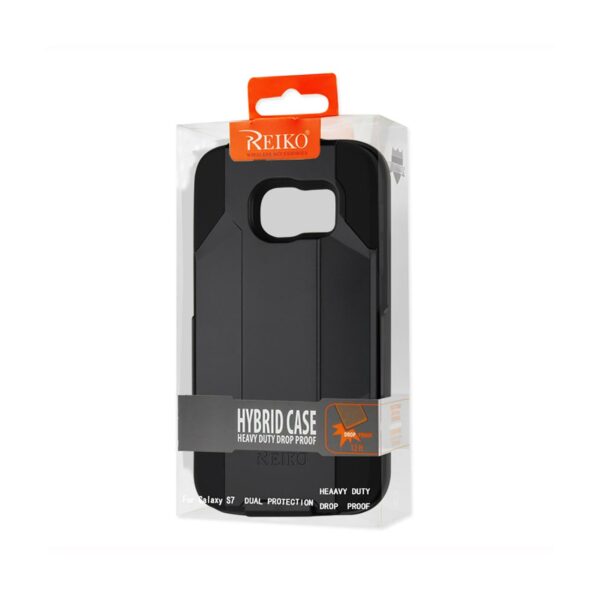 REIKO SAMSUNG GALAXY S7 3-IN-1 HYBRID HEAVY DUTY HOLSTER COMBO CASE IN BLACK - Image 4