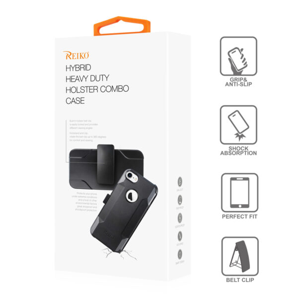 Reiko Samsung Galaxy S9 3-In-1 Hybrid Heavy Duty Holster Combo Case In Burgundy - Image 4
