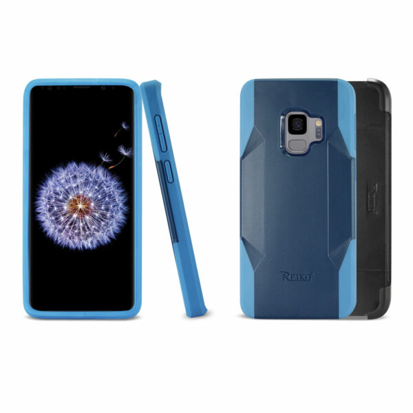 Reiko Samsung Galaxy S9 3-In-1 Hybrid Heavy Duty Holster Combo Case In Navy - Image 2